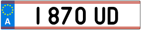 Trailer License Plate